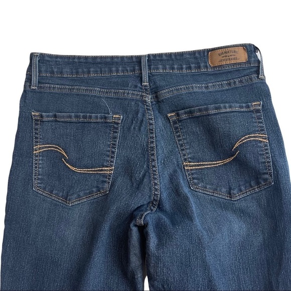 Levi’s Signature Size 31x 32” Modern Straight Mid Rise Blue Denim Jeans - Picture 5 of 11